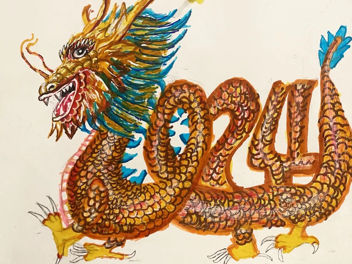 Artwork by a young patient - Chinese New Year