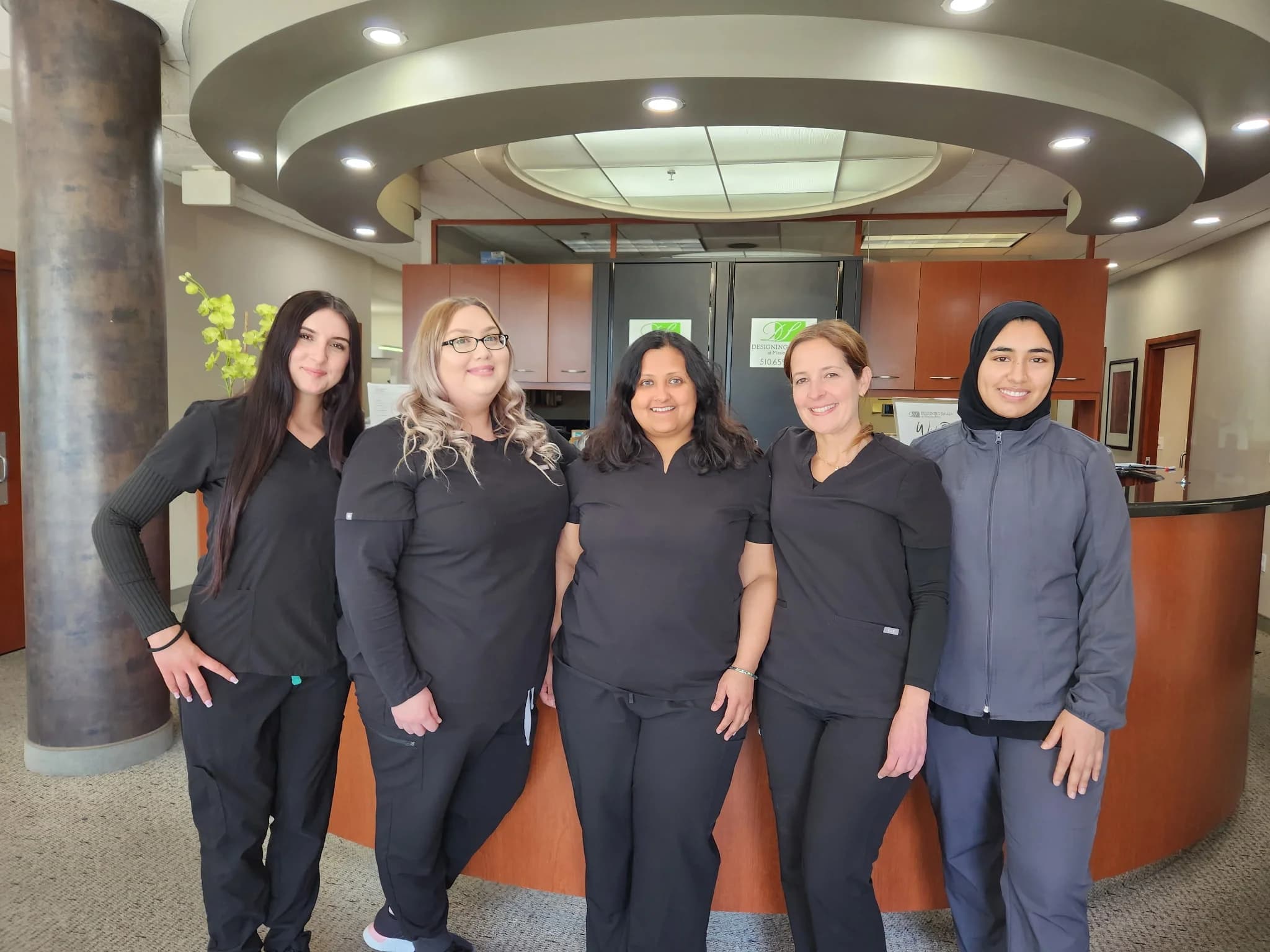 The team at Designing Smiles at Mission Hills front desk